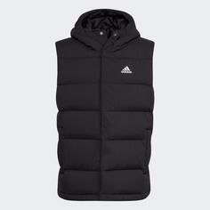 Утепленный жилет Adidas Helionic Hooded Down, черный