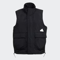 Утепленный жилет adidas Puffer, черный