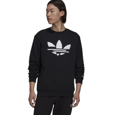 Свитшот Adidas Originals Adicolor Shattered Trefoil Crewneck, черный