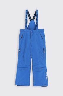 Зимние брюки Coccodrillo синие лыжи с нагрудником