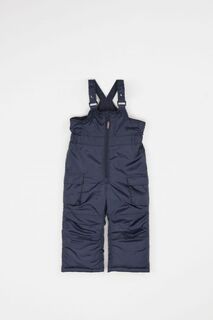 Зимние брюки Coccodrillo темно-синий на подтяжках с хлопковой подкладкой