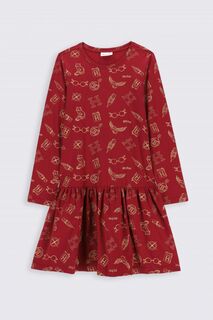 Трикотажное платье Coccodrillo Harry Potter, темно-бордовый