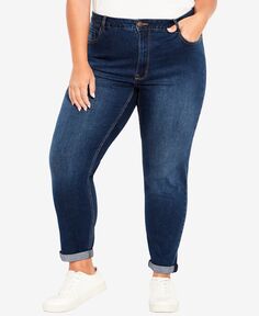Эластичные джинсы girlfriend больших размеров Avenue, мульти