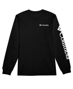 Мужская футболка с длинным рукавом с графическим принтом fundamentals Columbia, черно-белый