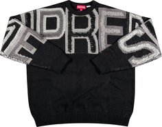 Свитер Supreme Chenille Logo Sweater &apos;Black&apos;, черный