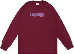 Лонгслив Supreme The Real Shit Long-Sleeve Tee &apos;Burgundy&apos;, красный