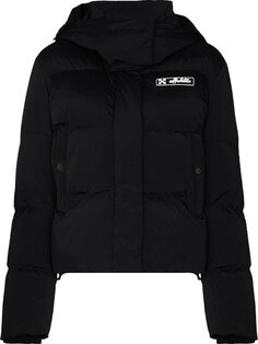 Пуховик Off-White Regular Puffer Jacket &apos;Black/White&apos;, черный