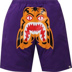 Шорты BAPE Tiger Beach Shorts &apos;Purple&apos;, фиолетовый