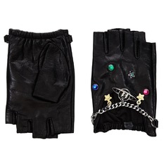 Перчатки без пальцев Karl Lagerfeld K/swing Pins, черный
