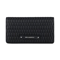 Кошелек Karl Lagerfeld K/kushion Quilt Cont Flap, черный