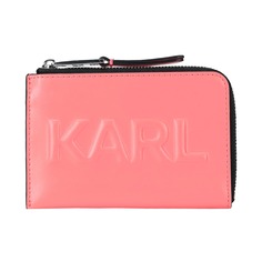 Картхолдер Karl Lagerfeld K/karl Seven Emboss Zip, розовый