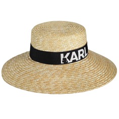 Шляпа Karl Lagerfeld K/essential Fedora Raffia, бежевый