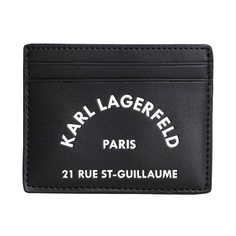 Кожаный картхолдер Karl Lagerfeld Rsg, черный