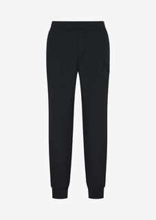 Эластичные спортивные штаны с интерлоком Armani Exchange, черный
