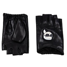 Перчатки без пальцев Karl Lagerfeld K/ikonik 2.0, черный