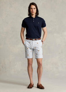 9,5-дюймовые облегающие оксфордские шорты Ralph Lauren