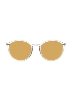Круглые солнцезащитные очки Sun Lite Fuschl 51MM Silhouette, золотой