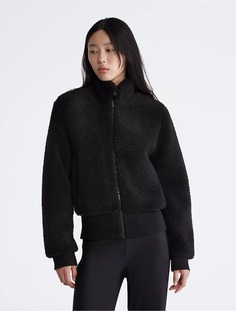 Куртка Calvin Klein Sherpa Mock Neck, черный