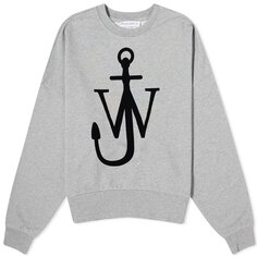 Свитшот Jw Anderson Anchor Logo, серый