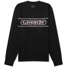 Джемпер Givenchy Est.1952 Logo Merino Crew, черный