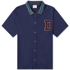 Рубашка с коротким рукавом Drôle De Monsieur Varsity Vacation, синий/бордовый/голубой