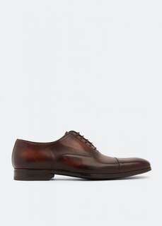 Оксфорды MAGNANNI Leather Oxford shoes, коричневый
