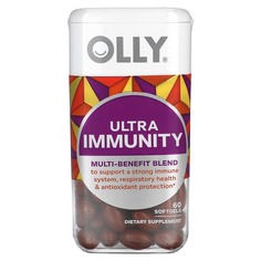 Многофункциональная смесь OLLY для поддержки сильной иммунной системы, 60 мягких таблеток