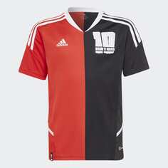 Футболка Adidas Kids Clothing Messi Jersey, красный/белый/черный