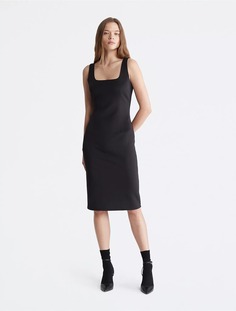 Платье Calvin Klein Tank Midi Sheath, черный