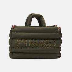 Сумка Pinko Riciclato Microborchie, темно-зеленый