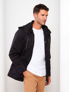 Толстое мужское пальто с капюшоном стандартной выкройки LCW Vision