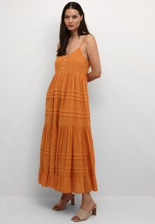 Длинное платье Cream, оранжевый