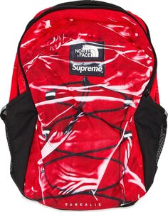 Рюкзак Supreme x The North Face Printed Borealis Backpack Red, красный