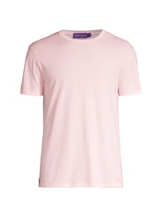 Футболка с круглым вырезом и короткими рукавами Ralph Lauren Purple Label, розовый