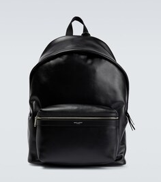 Городской кожаный рюкзак Saint Laurent, черный