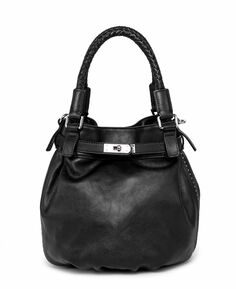 Женская сумка-мешок из натуральной кожи с тыквой OLD TREND, черный