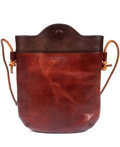 Женская сумка через плечо Out West из натуральной кожи OLD TREND, коричневый