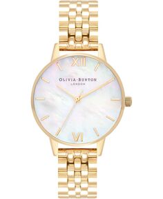 Женские золотистые часы-браслет из нержавеющей стали, 30 мм Olivia Burton, золотой