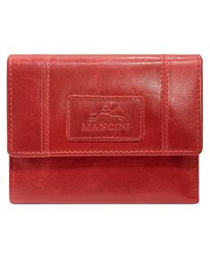 Маленький женский кошелек-клатч Casablanca Collection RFID Secure Mancini, красный