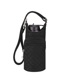 Противоворованная сумка для бутылки с водой в стиле бохо Travelon, черный