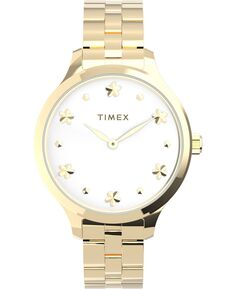 Женские часы Peyton с золотистым браслетом из нержавеющей стали, 36 мм Timex, золотой