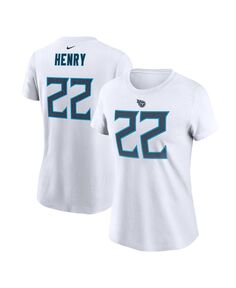 Женская футболка с именем и номером игрока «Деррик Генри Уайт Теннесси Титанс» Nike, белый