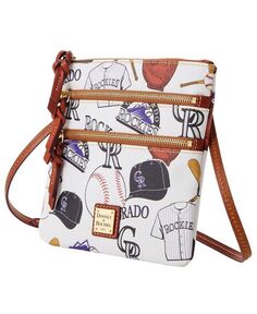 Женская сумка через плечо Colorado Rockies Game Day с тройной молнией Dooney &amp; Bourke, белый