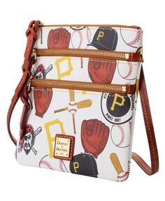 Женская сумка через плечо Pittsburgh Pirates Game Day с тройной молнией Dooney &amp; Bourke, белый