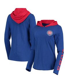 Женский пуловер с капюшоном Royal Chicago Cubs с перекладиной G-III 4Her by Carl Banks