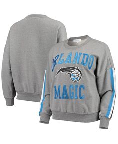 Женский серый пуловер с напуском для новичков от Alyssa Milano Orlando Magic Rookie Touch, серый