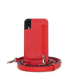 Чехол Crossbody XR для iPhone с кошельком на ремешке Hera Cases, красный