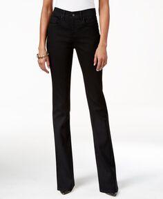 Женские джинсы Bootcut стандартной, короткой и длинной длины Style &amp; Co, черный