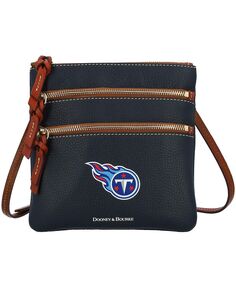 Женская сумка через плечо Tennessee Titans с галькой и тройной молнией Dooney &amp; Bourke