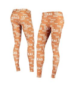 Женские флисовые леггинсы Texas Longhorns Техасского оранжевого цвета ZooZatz